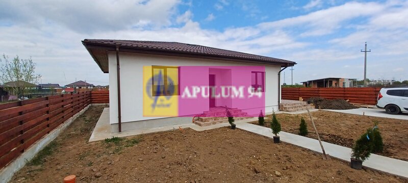 Sabareni, casa noua parter, 3 camere + dependinte